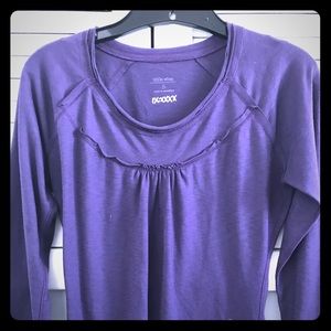 Purple 3/4 Sleeve Casual Top